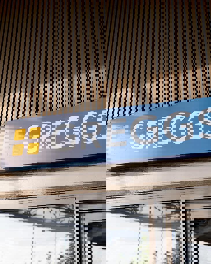 One Midland Metropolitan University Hospital Greggs Signage