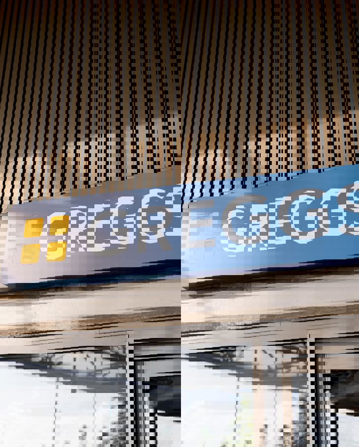 One Midland Metropolitan University Hospital Greggs Signage