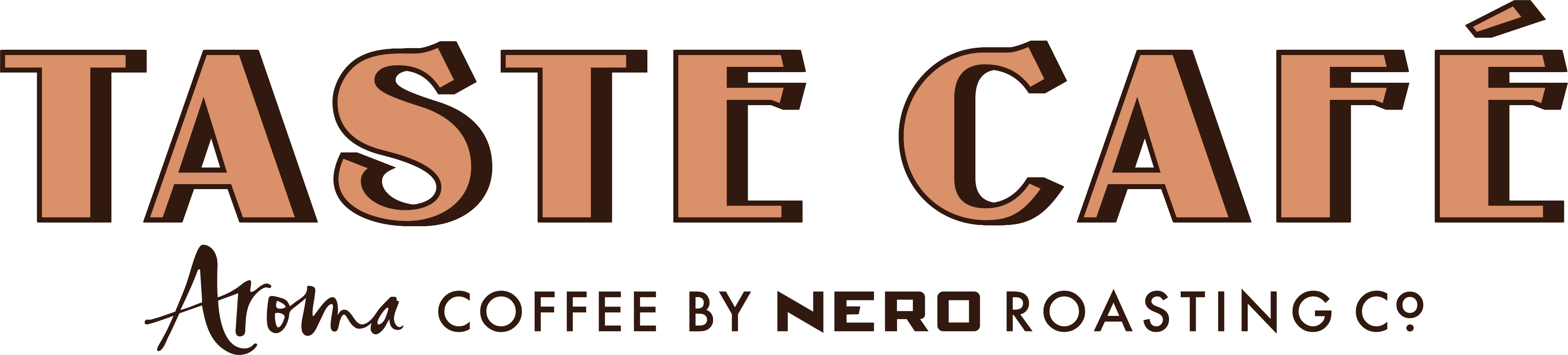 TASTE CAFE LOGO WITH TAGLINE 300DPI